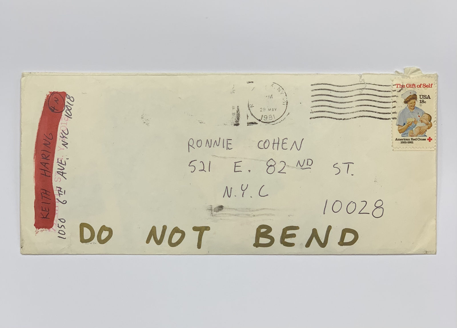 Keith Haring, P.S. 122 OPEN STUDIO BUNDLE (Studio xerox, signed letter, Kodak slides), 1980-1981