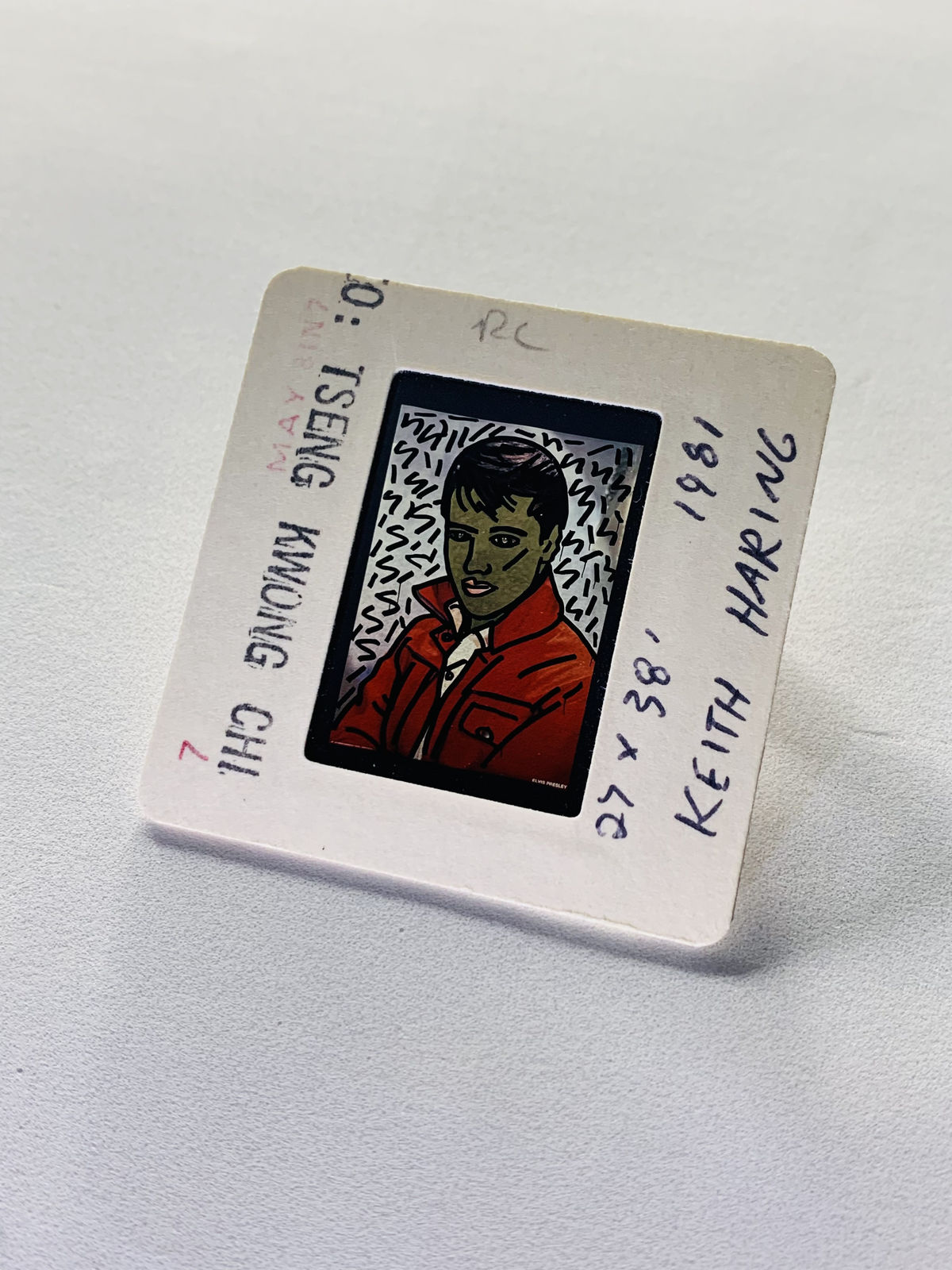 Keith Haring, P.S. 122 OPEN STUDIO BUNDLE (Studio xerox, signed letter, Kodak slides), 1980-1981