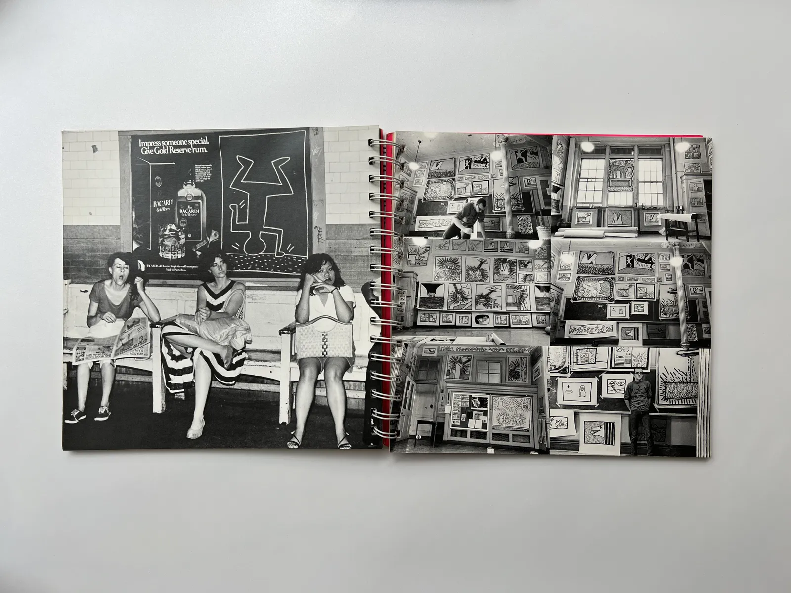 Keith Haring, UNTITLED ('REACHING FOR THE SKY' - Unique drawing on Tony Shafrazi catalogue), 1982