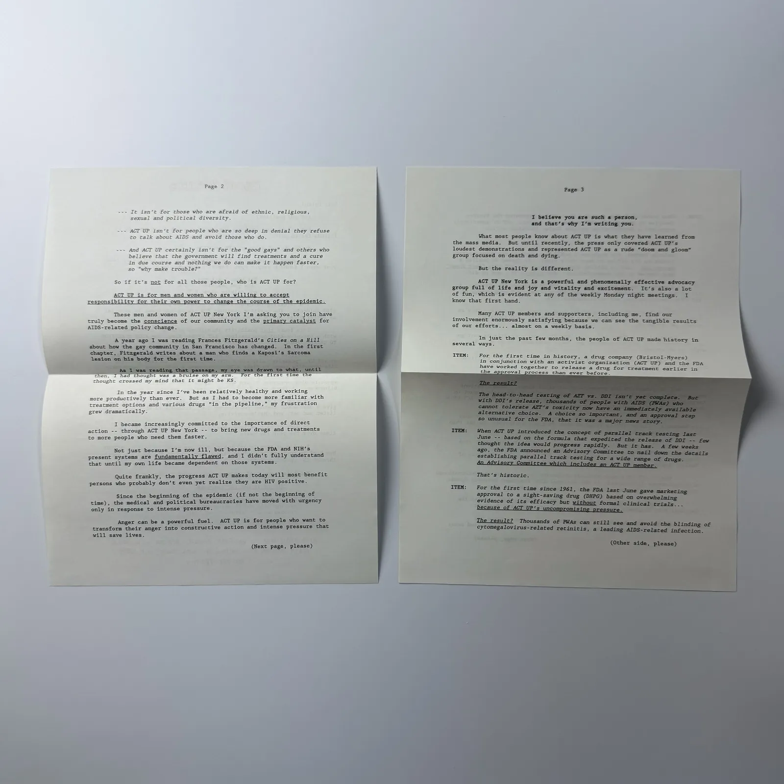 Keith Haring, 'THREE WISE MONKEYS' ('ACT UP' DIRECT MAIL FUNDRAISING PROJECT), 1989