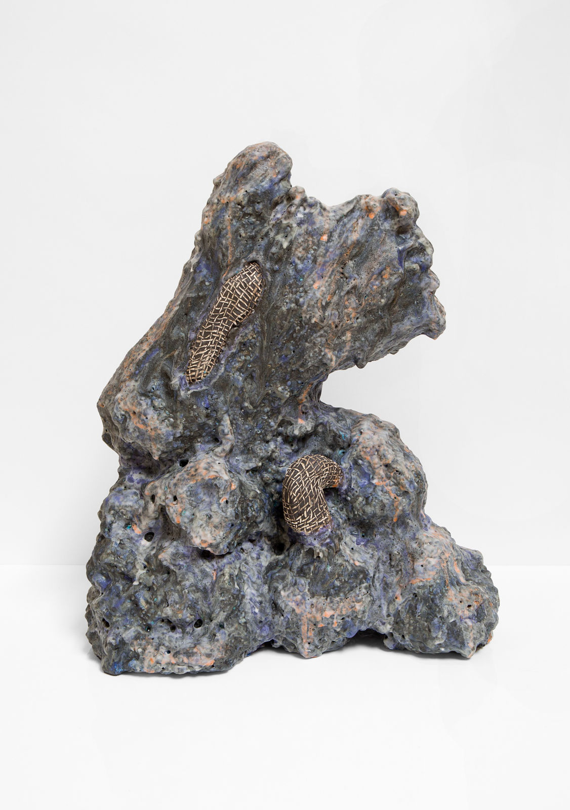 Julia Haft-Candell, Swimming Through: Navy, Orange, 2020