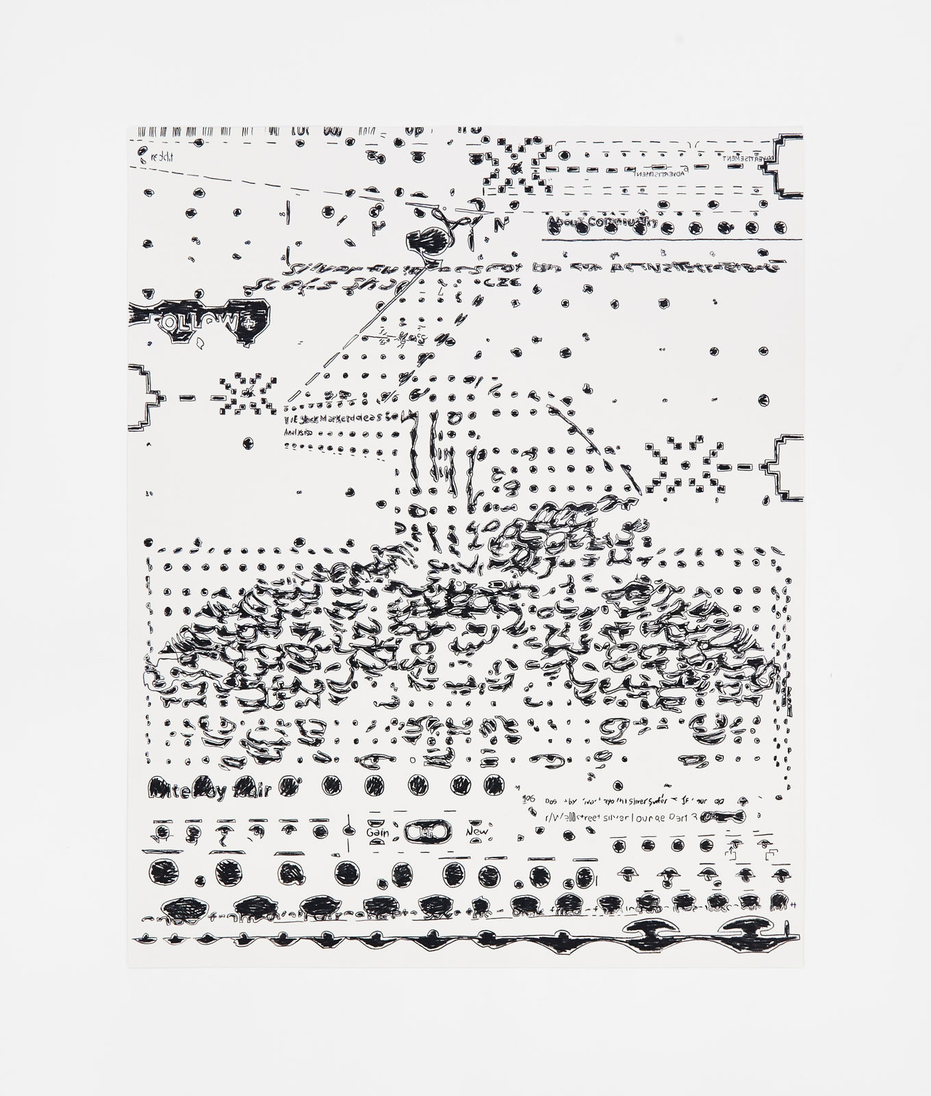 Robert Ruello, Book Mark: Silver Short Squeeze, 2021