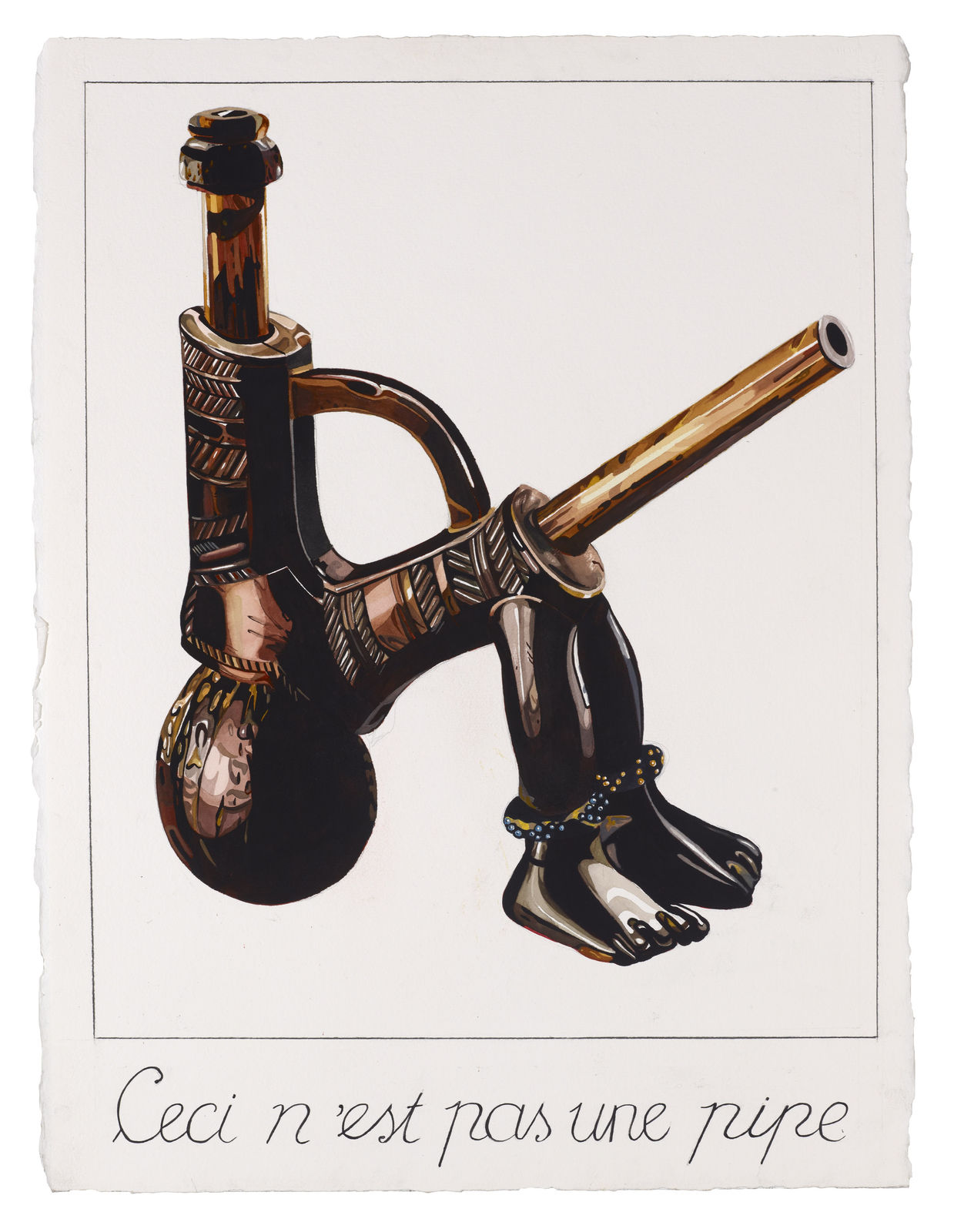 David McGee, Ceci n'est pas une pipe (wood), 2013