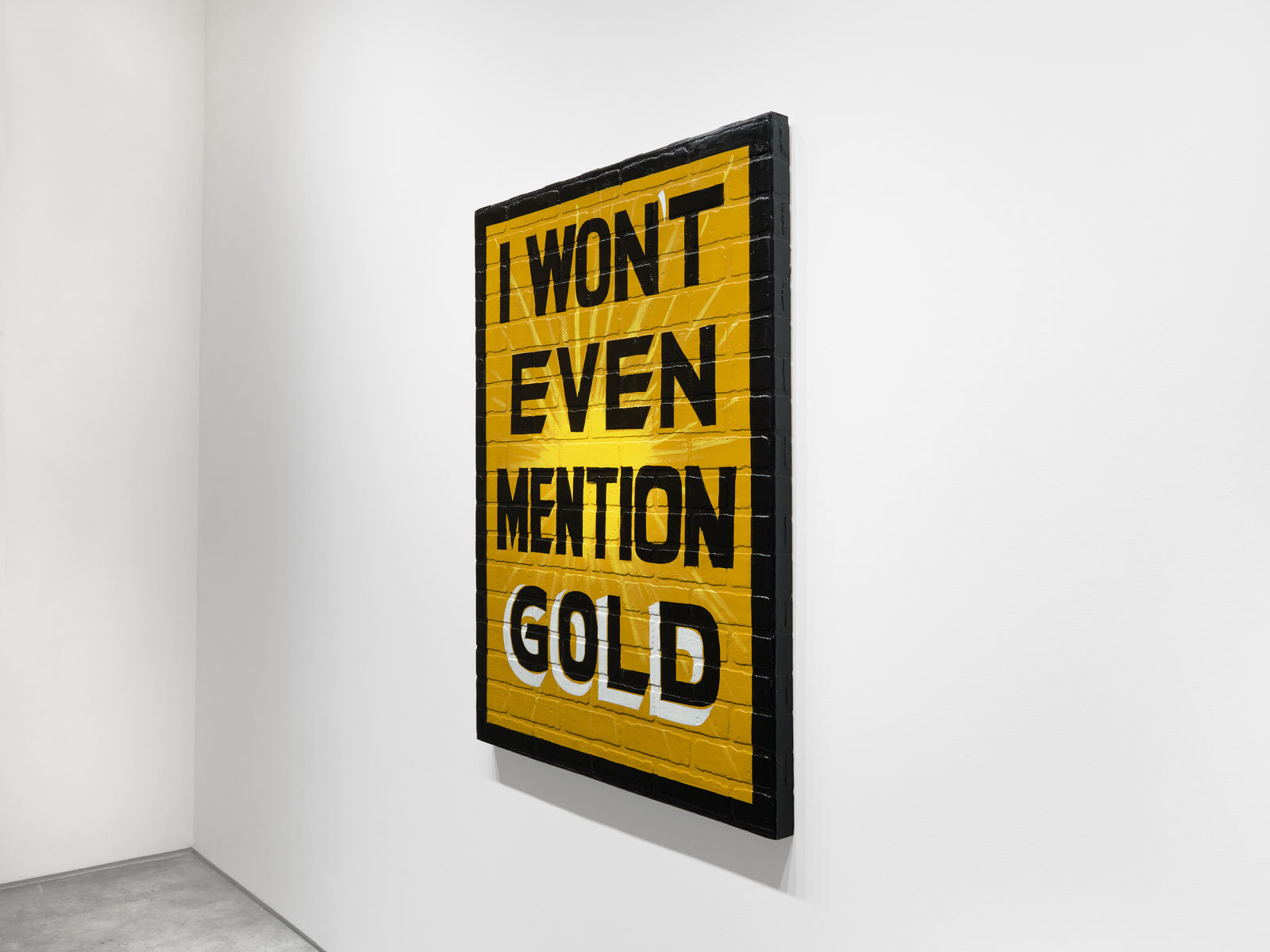 Jamal Cyrus, I Won’t Even Mention Gold, 2014