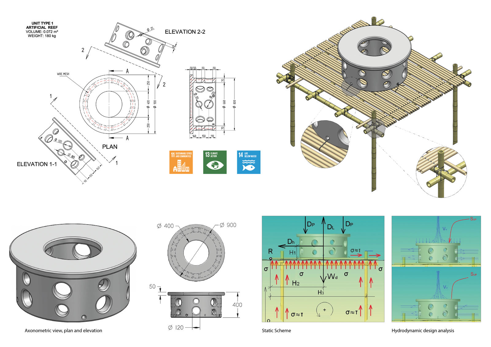 Artificial Reef Project, D-Shape / Hong Kong