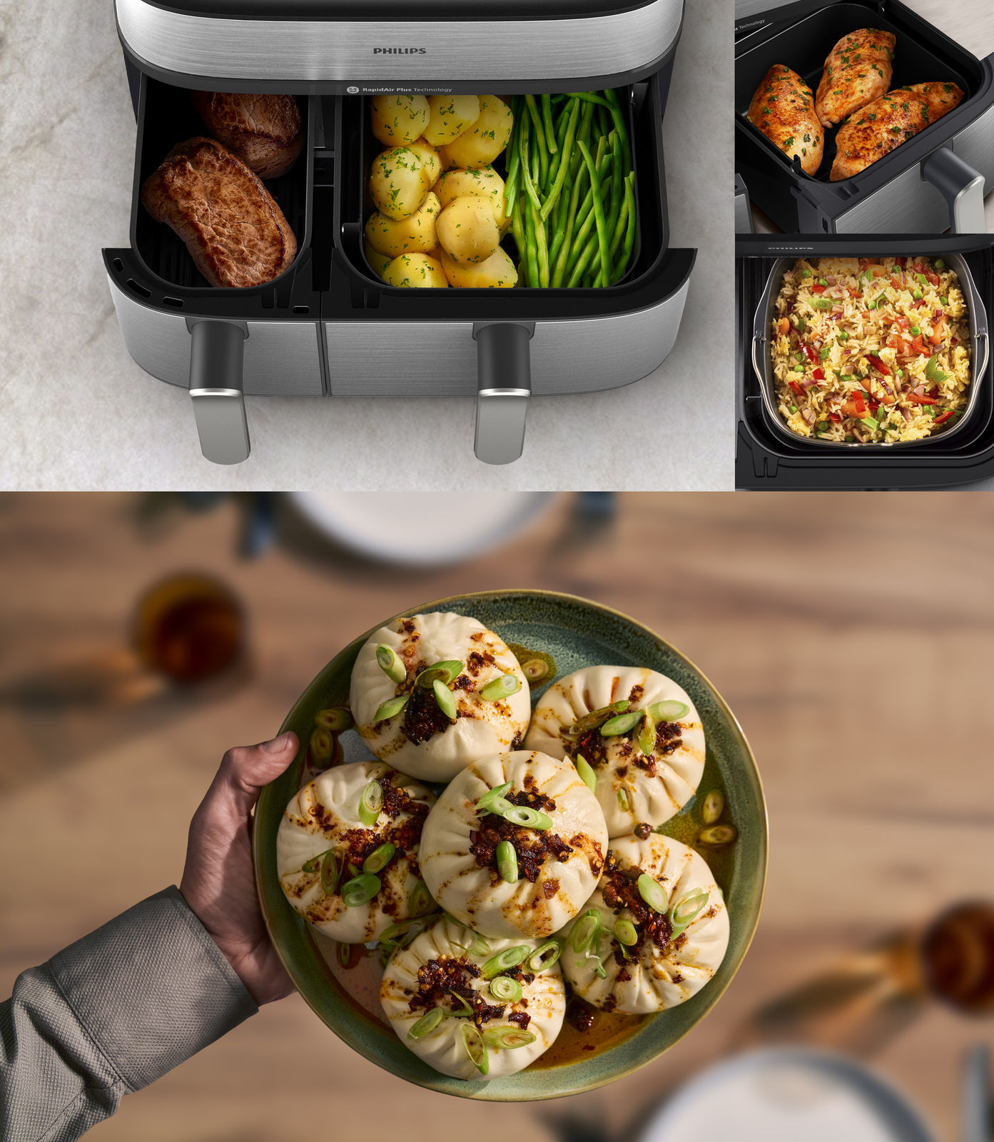 Philips Dual Airfryer with Steam 5000 Series, Versuni Experience Design / The Netherlands