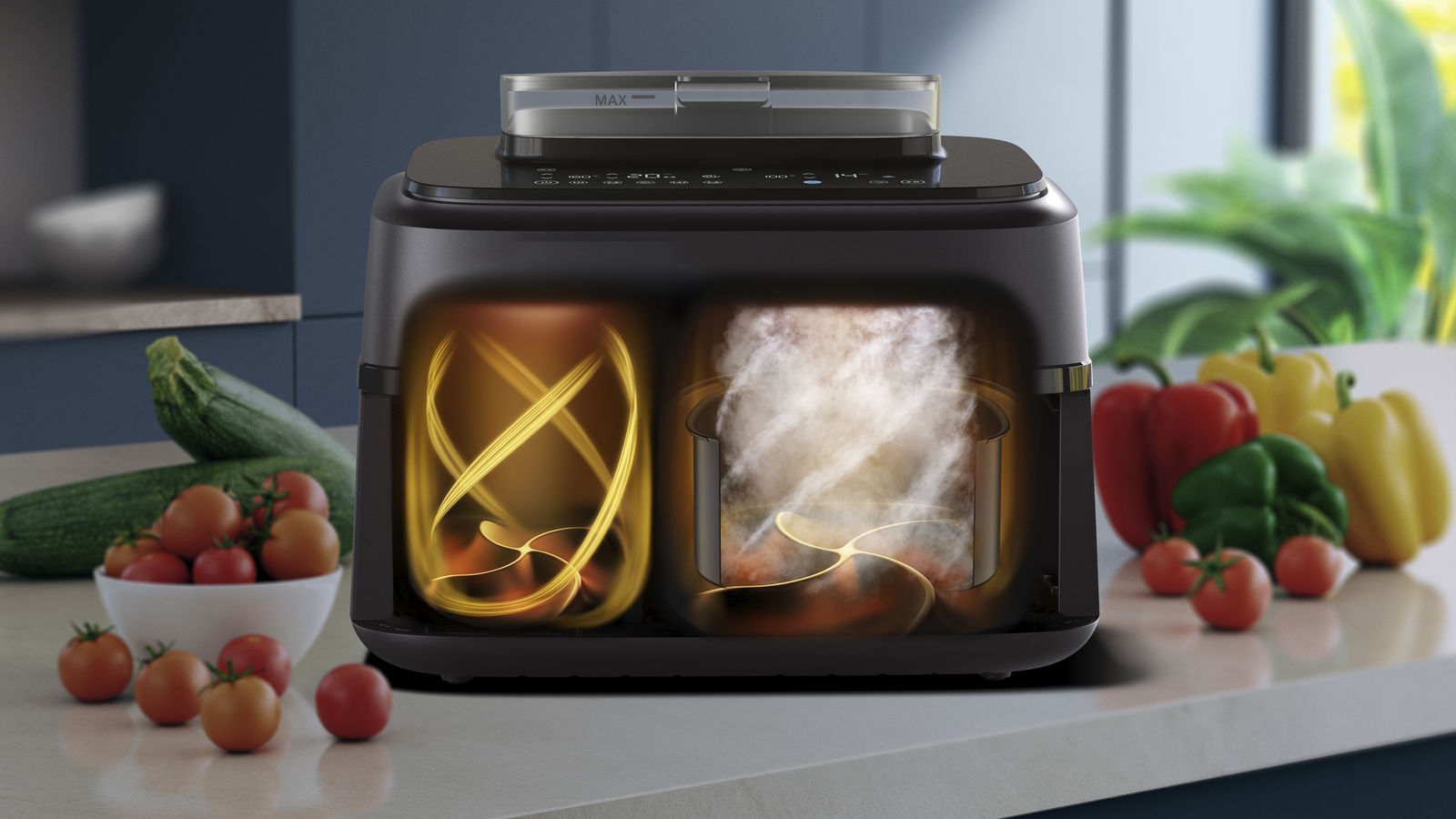 Philips Dual Airfryer with Steam 5000 Series, Versuni Experience Design / The Netherlands