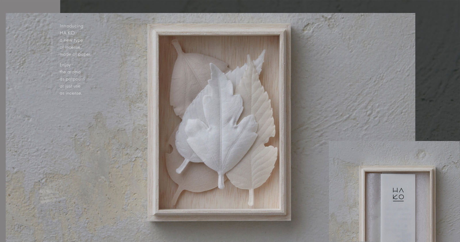 HA KO - A brand-new type of washi incense -, KUNJUDO Co., Ltd / Japan