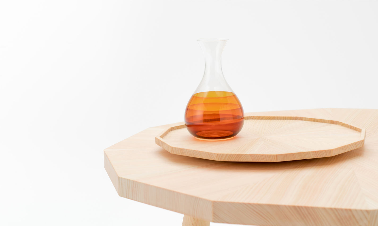 KIKOE HANACHI Tray and Stool, MIZOKAWA Co., Ltd. / o-lab inc. / Japan