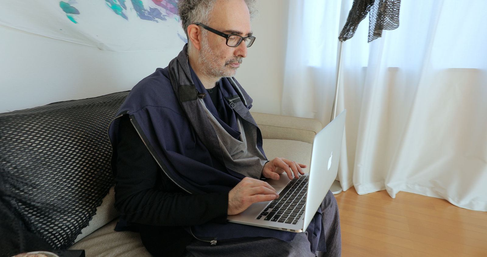 [WEARABLE ART/Coat Stole] - 6 ways to wear, MICHAIL LTD. / Japan