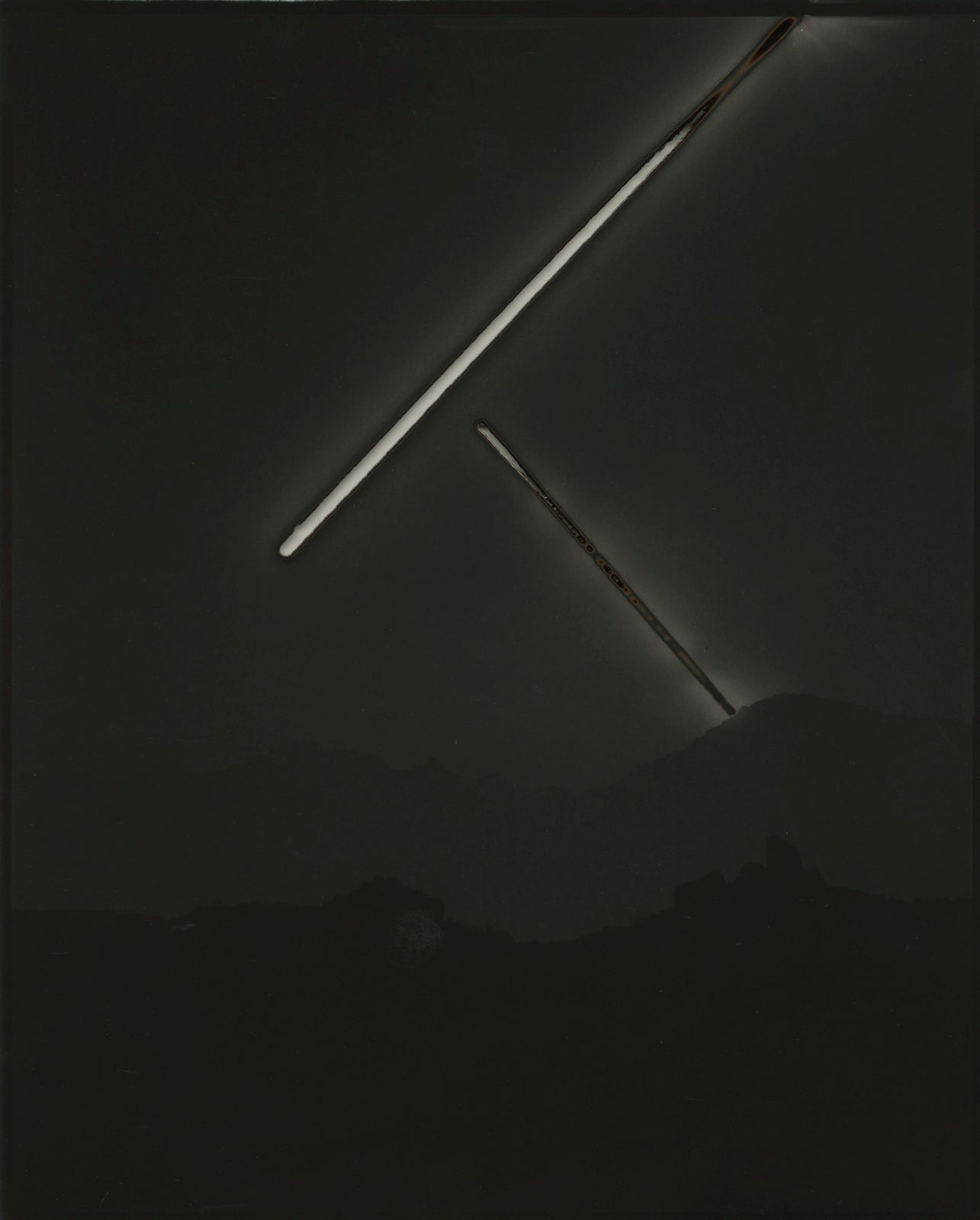 Chris McCaw (American, b. 1971) Heliograph #129, 2016 Gelatin Silver Paper Negative 8” x 10” (20.5 x 25.5 cm) Unique