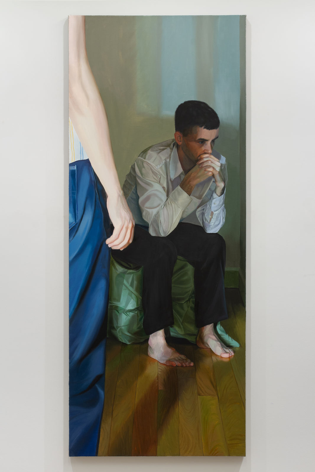 Linus Borgo (American, b. 1995) The Impossibility of Unlearning, 2024 Oil on Canvas 60" x 24" (152.4 x 61 cm) (LNB.24551)