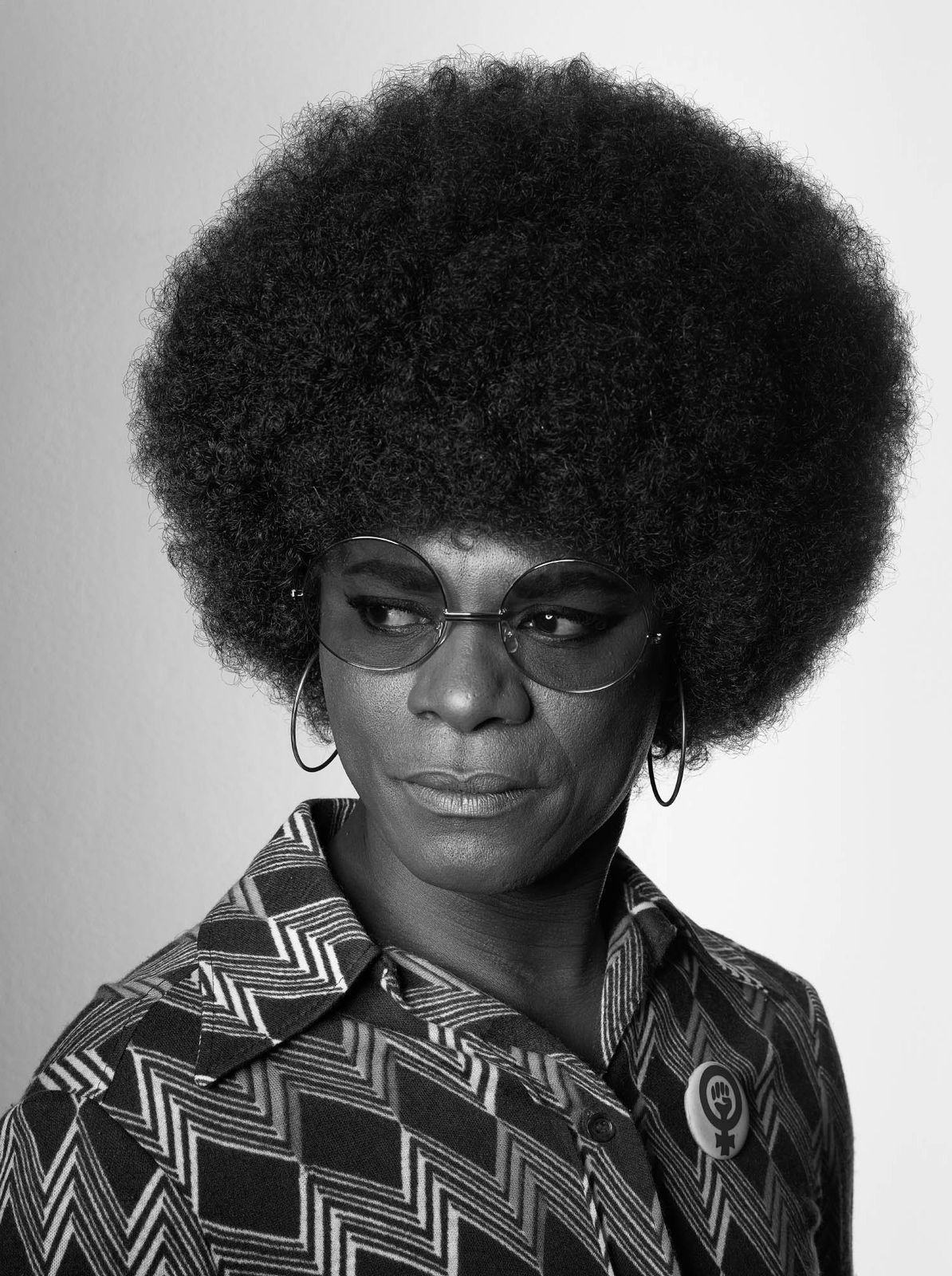 Samuel Fosso (Cameroonian, b. 1962) From the series 'African Spirits' L_002993 (Angela Davis), 2008 Ilford Fiberbased Glossy Paper Image: 40" x 30" (101.5 x 76 cm) Framed: 40 7/8" x 30 7/8" (104 x 78.5 cm) Edition of 5 plus 2 Artist's Proofs