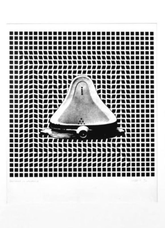 Julio Plaza, Duchamp versus Vasarely, 1975