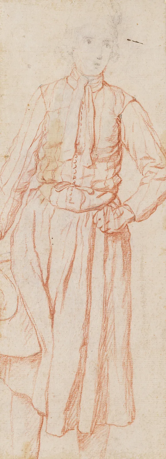 Jan Josef Horemans (Antwerp 1682 - 1759), A Man with a Musket (recto); A standing Boy (verso)