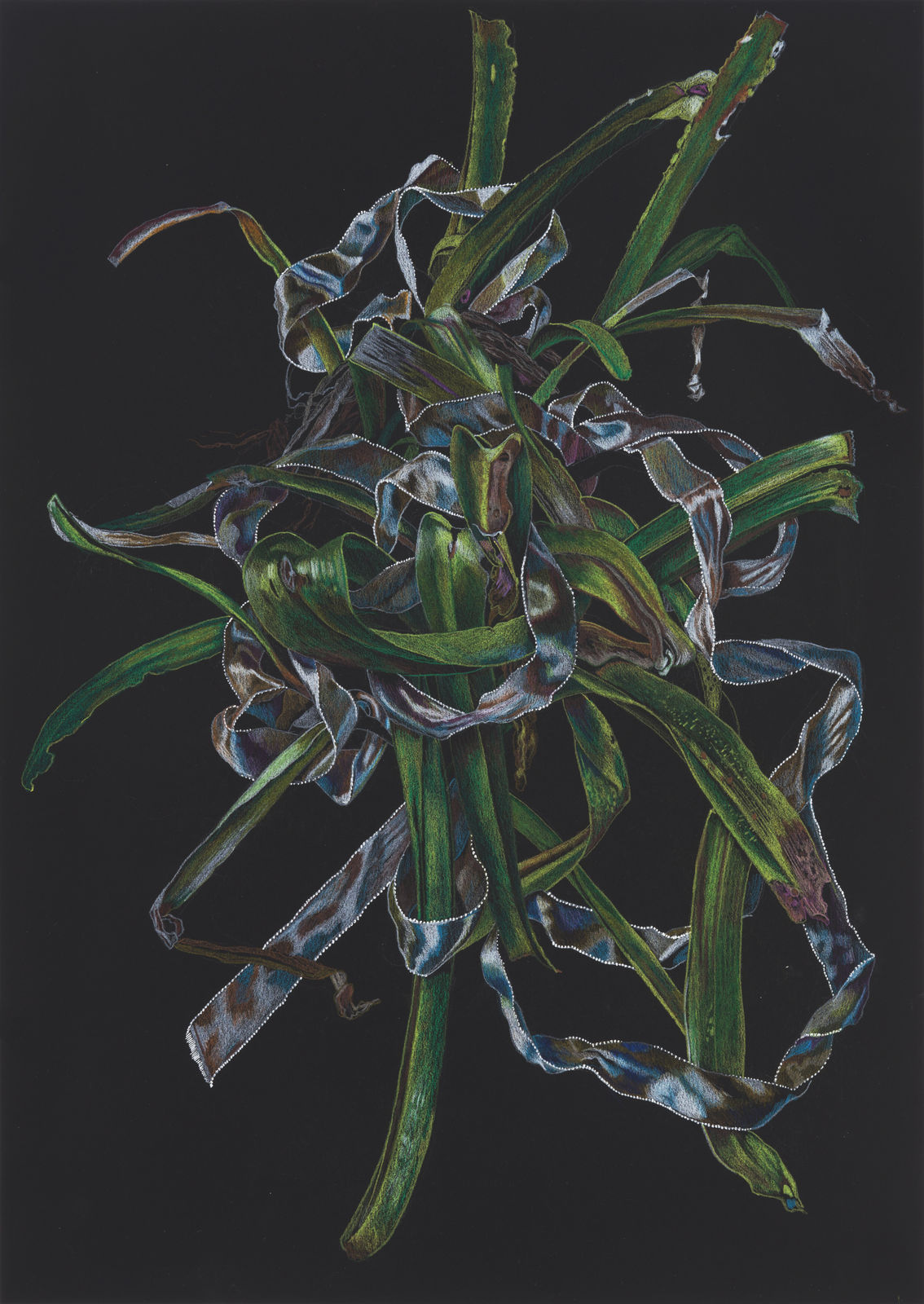 Drawing on Black Paper 9, 2021