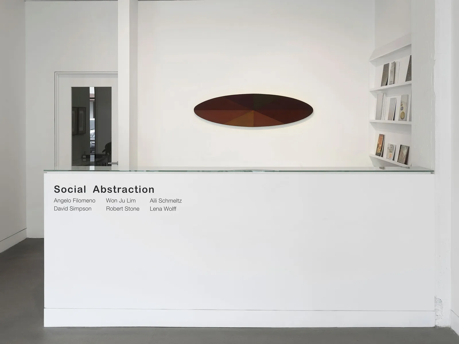 Installation view of Social Abstraction, September 10 - October 29, 2022 at Haines Gallery, San Francisco Photo: Robert Divers Herrick