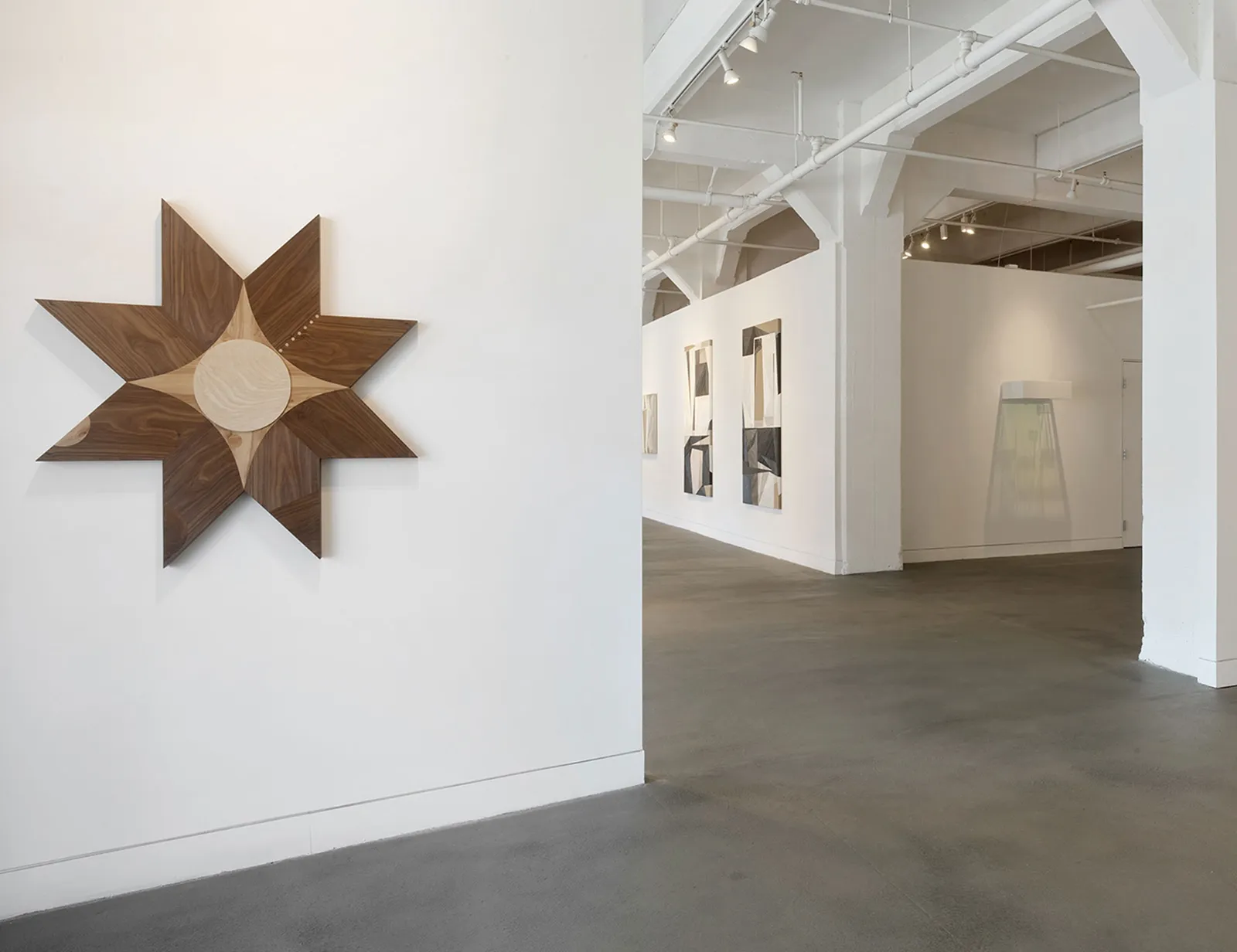 Installation view of Social Abstraction, September 10 - October 29, 2022 at Haines Gallery, San Francisco Photo: Robert Divers Herrick