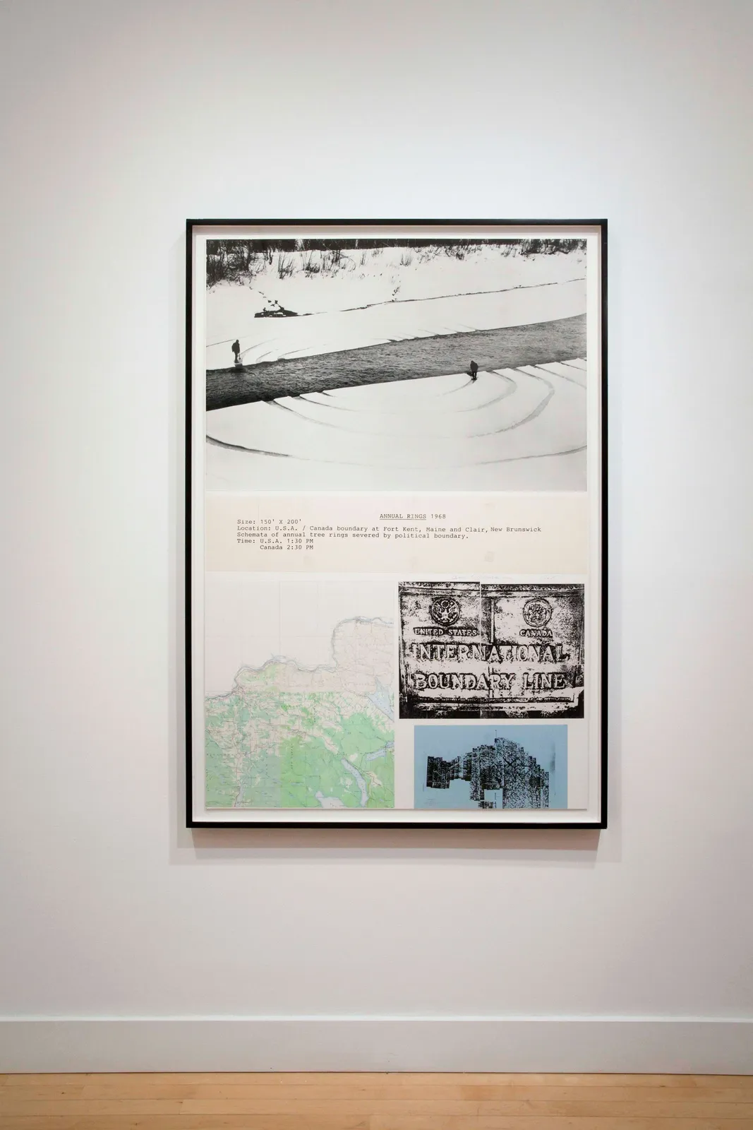 Installation view of Dennis Oppenheim: 1968: Earthworks and Ground Systems, May 31 - July 14, 2012 at Haines Gallery, San Francisco