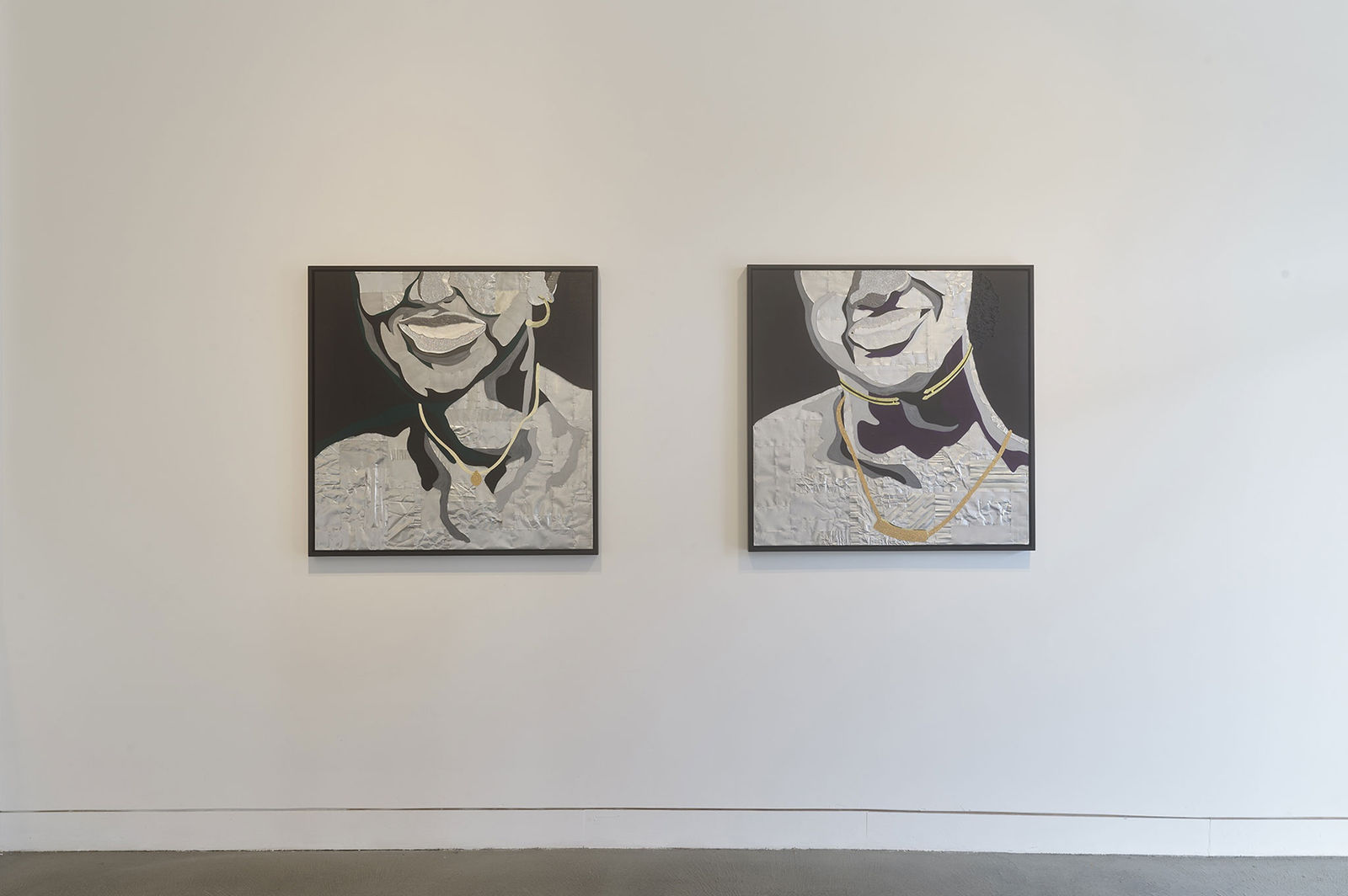 Installation view of Stuart Robertson: Bend Di Young Tree, November 16, 2024 - January 11, 2025 at Haines Gallery, San Francisco, CA Photo: Robert Divers Herrick