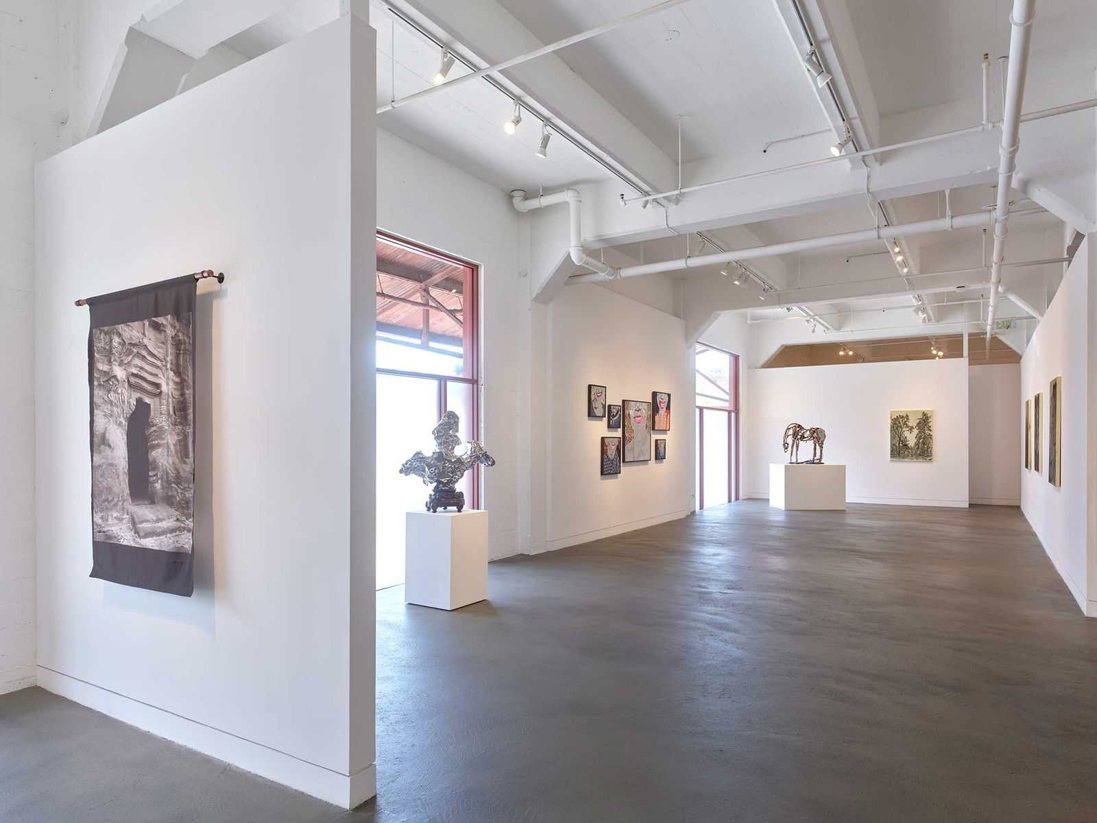Installation view of Material Matters, July 19 - August 31, 2024 at Haines Gallery, San Francisco Photo: Robert Divers Herrick