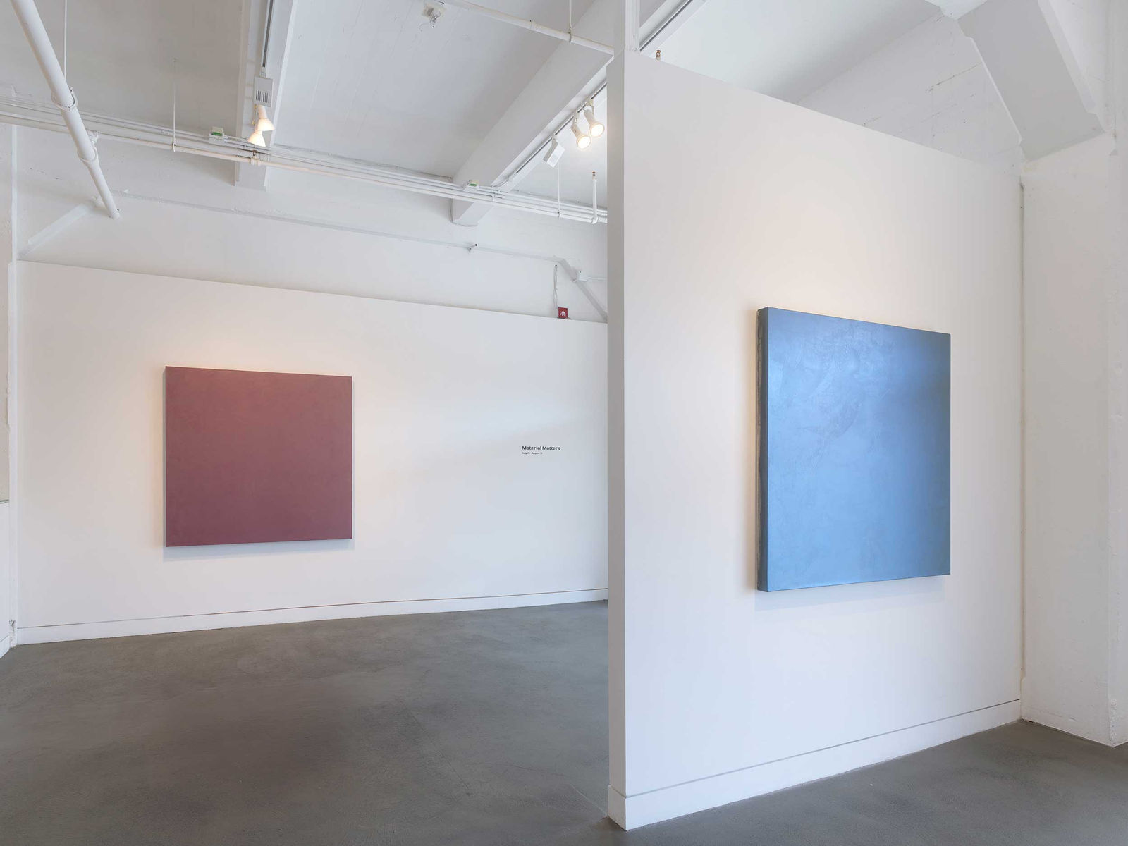 Installation view of Material Matters, July 19 - August 31, 2024 at Haines Gallery, San Francisco Photo: Robert Divers Herrick