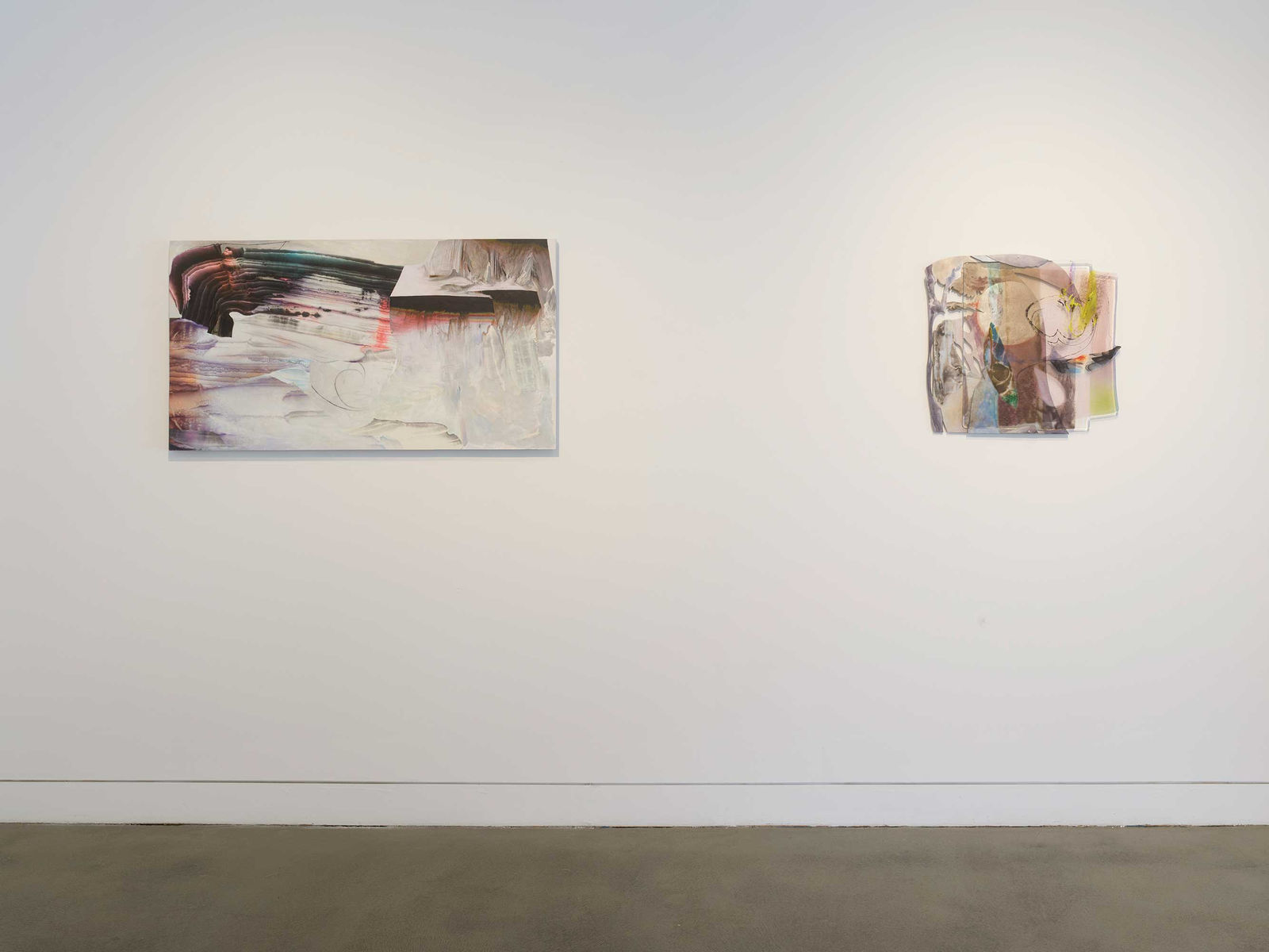 Installation view of Material Matters, July 19 - August 31, 2024 at Haines Gallery, San Francisco Photo: Robert Divers Herrick