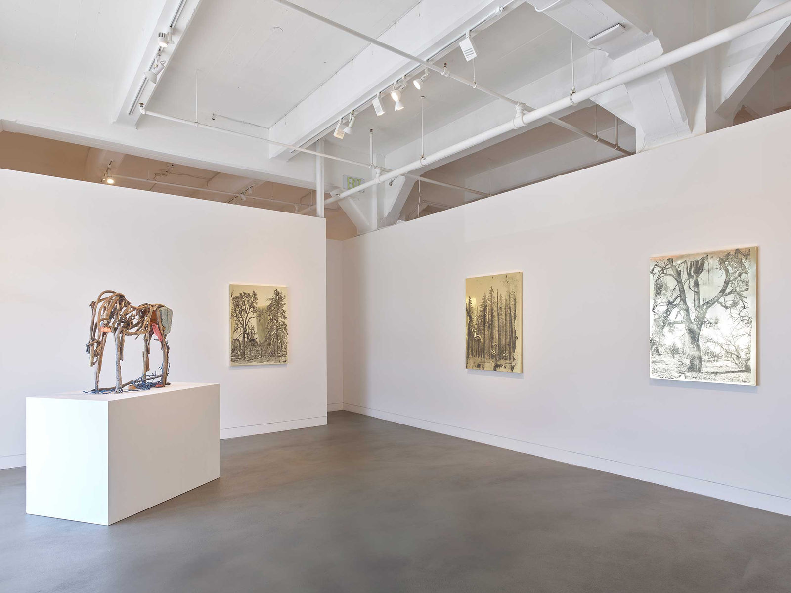 Installation view of Material Matters, July 19 - August 31, 2024 at Haines Gallery, San Francisco Photo: Robert Divers Herrick