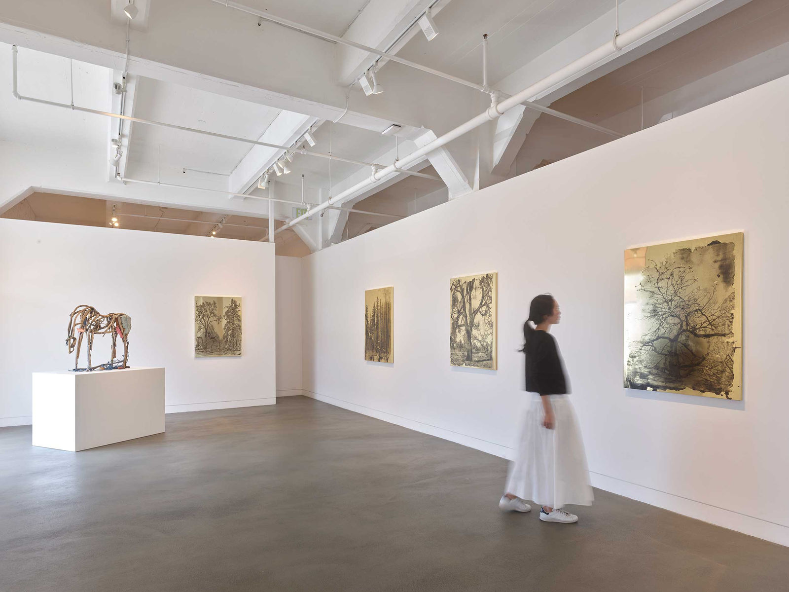 Installation view of Material Matters, July 19 - August 31, 2024 at Haines Gallery, San Francisco Photo: Robert Divers Herrick