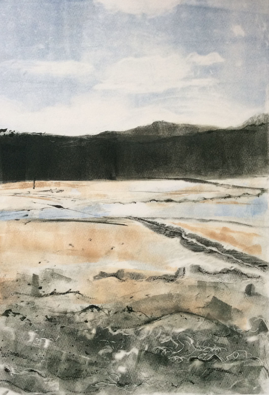 Doreen Boogert, Muddy Estuary, Kippford, 2024