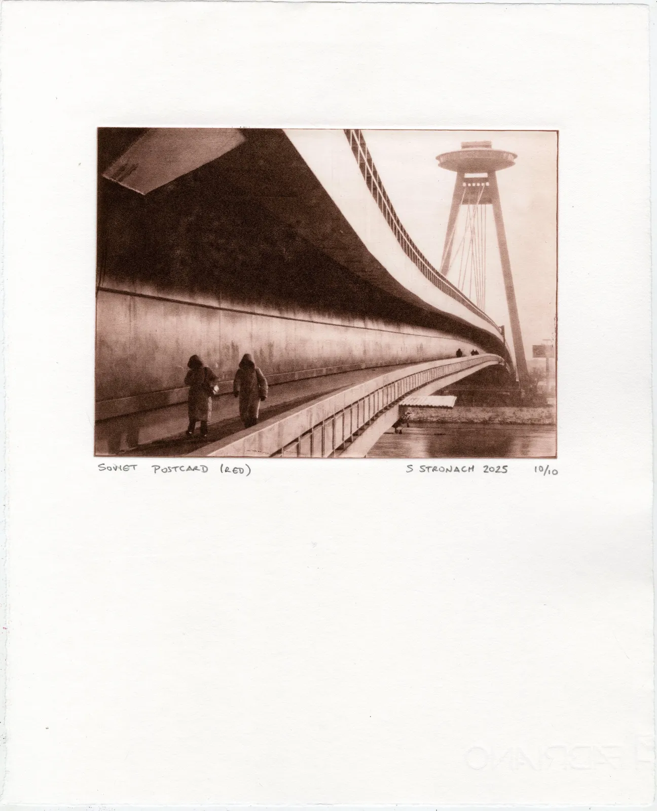 Simon Stronach, Soviet Postcard (Red), 2025