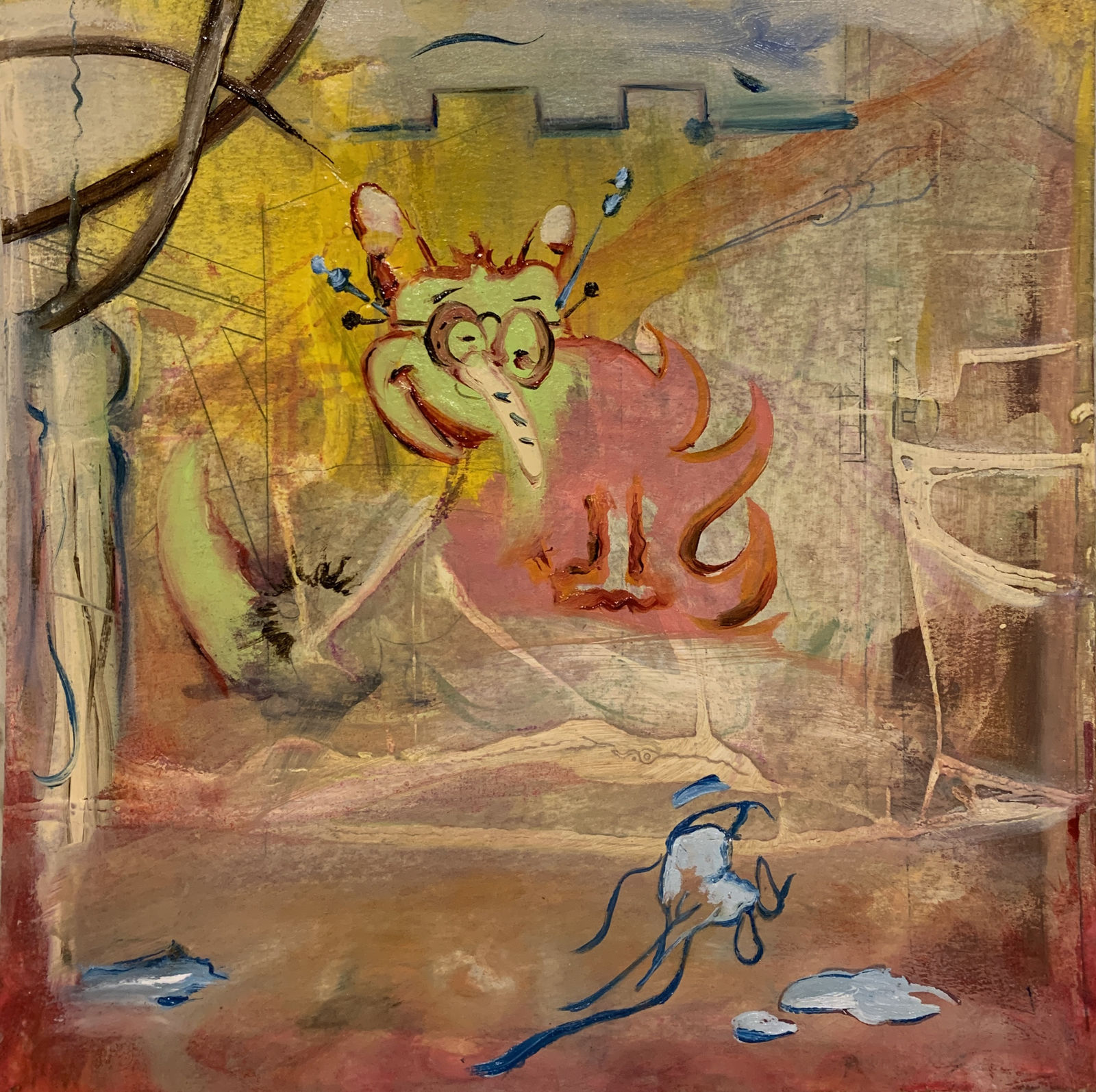 Nada Baraka, Overflowing with Pots and Pans, 2021