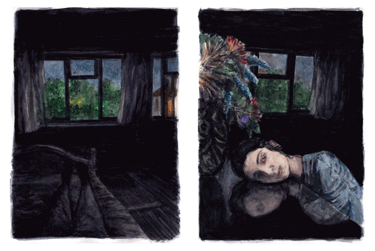 Nada Elkalaawy, The Darkest Hour I and II (set), 2020