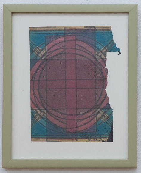 Taha Belal, Untitled (Blue Triangle Emblem) , 2015