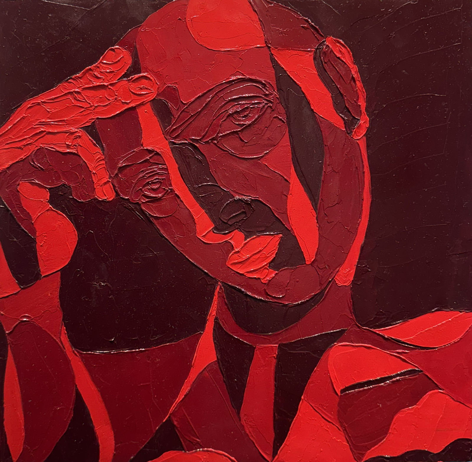 Masha Keryan, Red Mirror, 2022