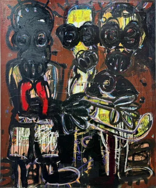 Aboudia , La Pose, 2024