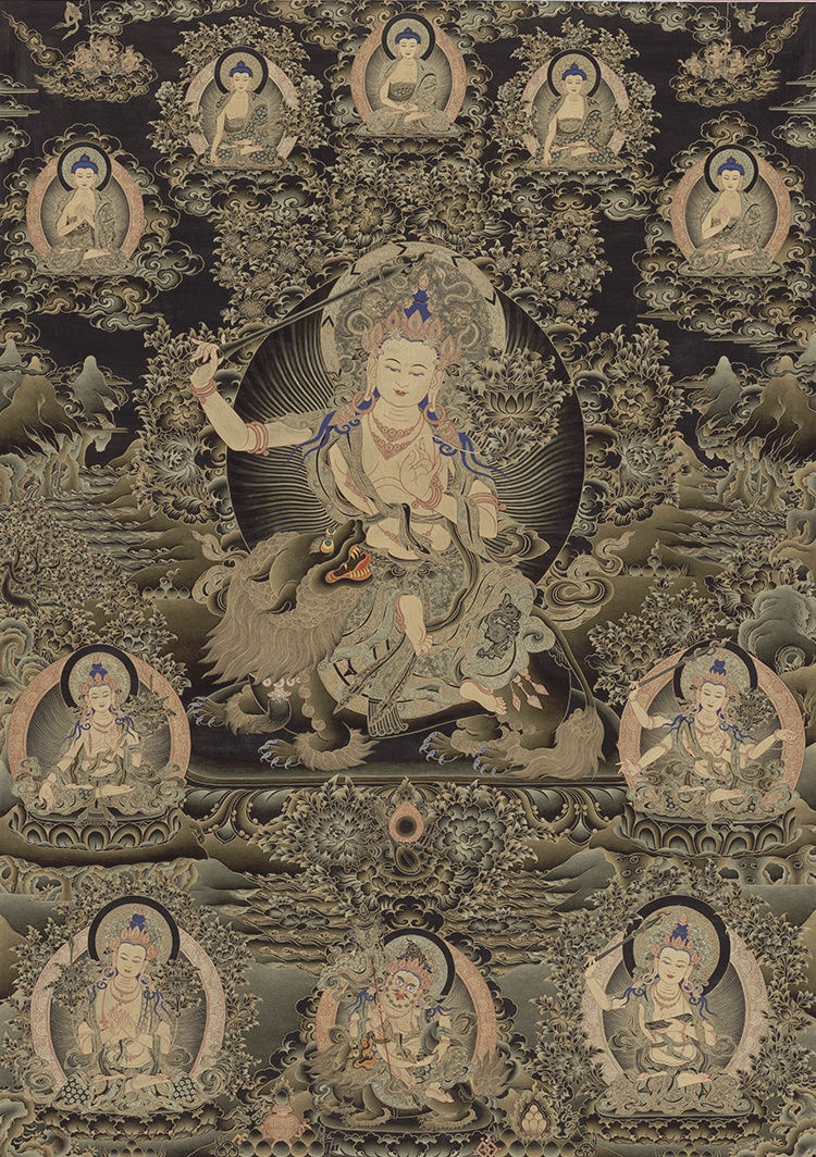 Niangben , Manjushri Bodhisattva (Black Gold)