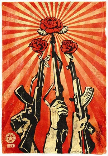Shepard Fairey, Guns and Roses (Remastered), 2020