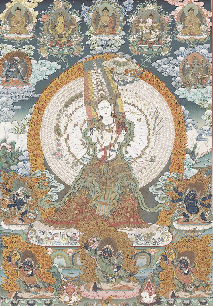 Niangben , Ushnisha Sita Tapatra (Tangka in colors)