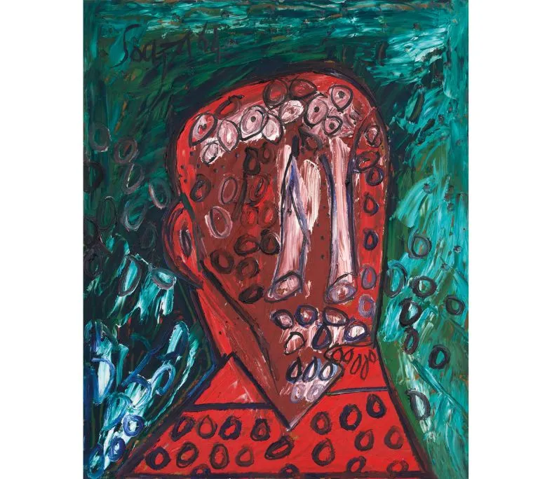 Francis Newton Souza Untitled, 1964 Oil on board 30 x 24 inches