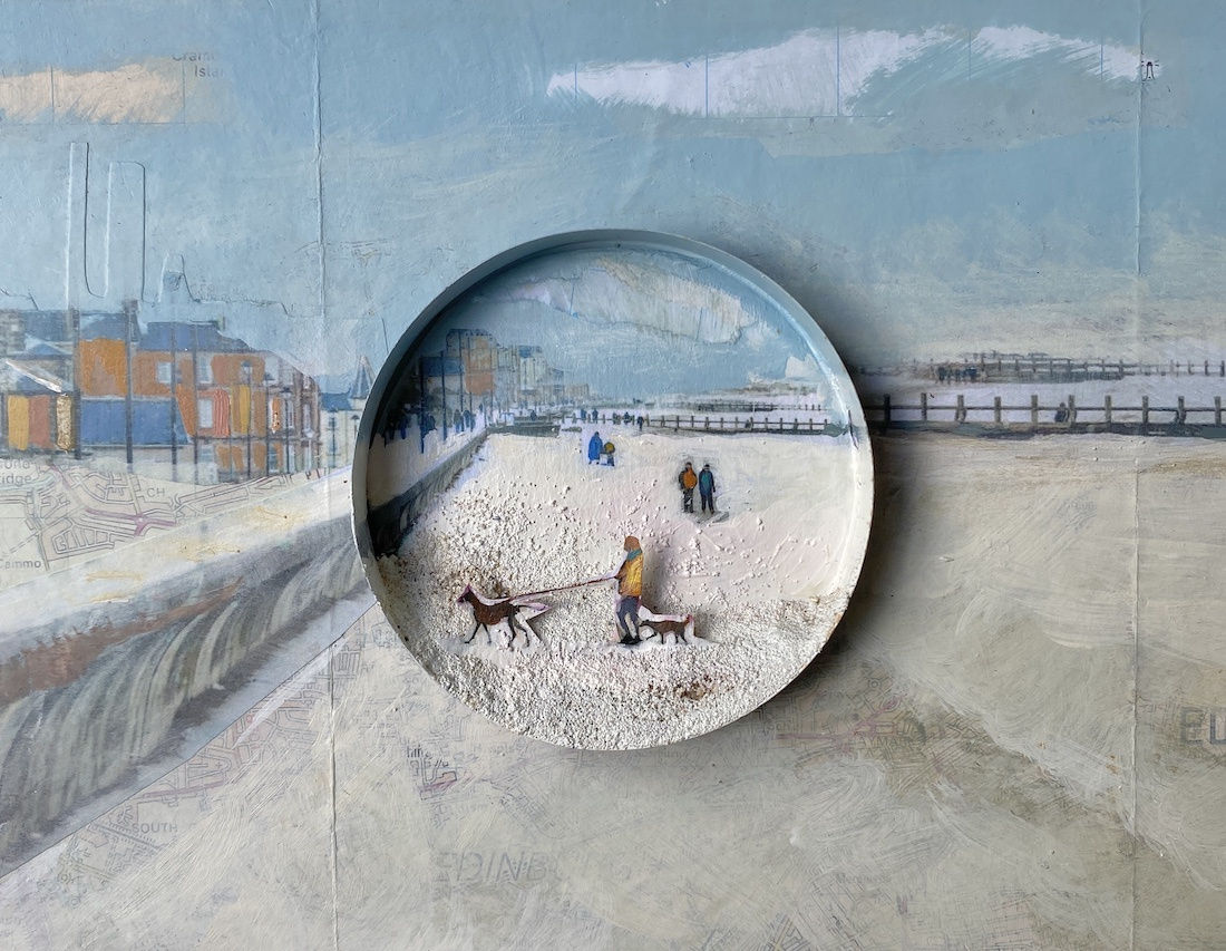 Jayne Stokes, Portobello in the snow , 2024