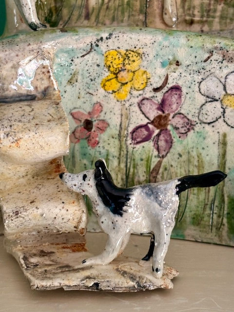 Edna Dreaming Wistfully [detail] Ceramic 24 x 24 x 12 cms © The Artist