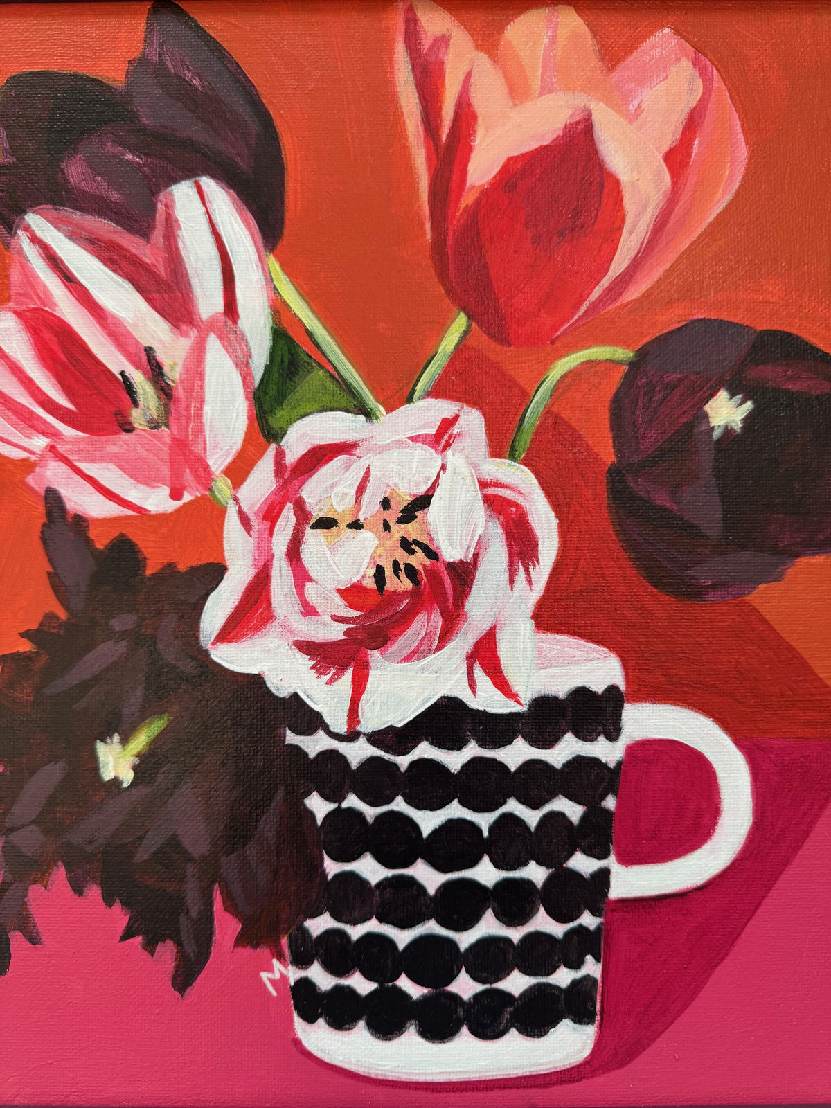 Maria Fletcher, Mug of Tulips