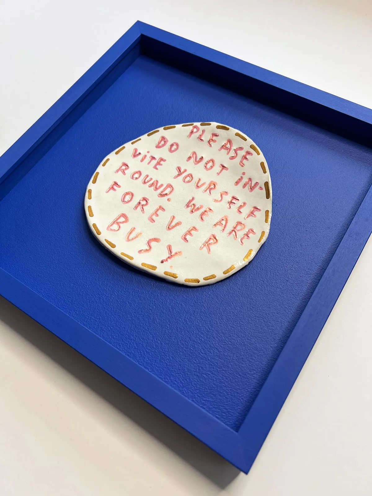 Dan Jamieson, Please do not invite yourself round. We are forever busy. (S)