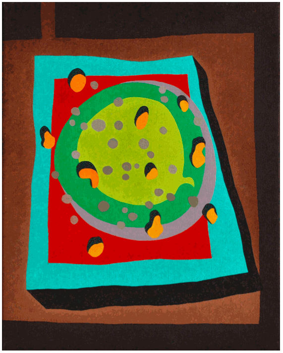 Clyde Hopkins, At the Warriors Gate (Blobs on the Table Top), 1999-2000