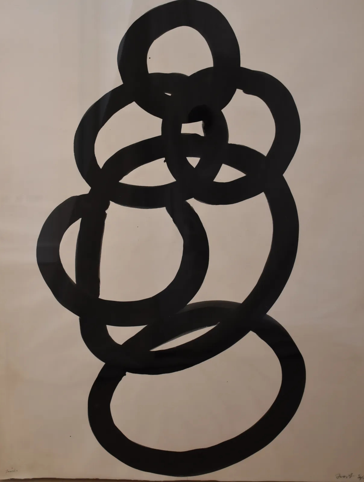 Sir Terry Frost RA, Untitled (Black Study), 1970
