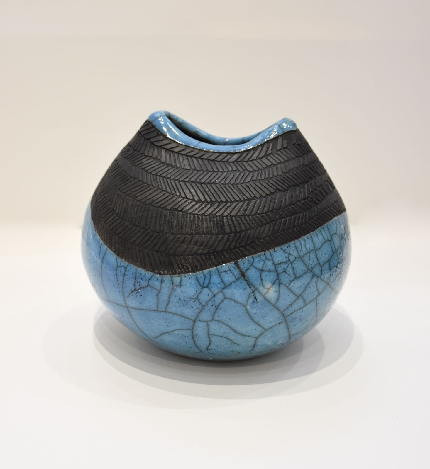Cherry Tewfik, Blue and black patterned pot