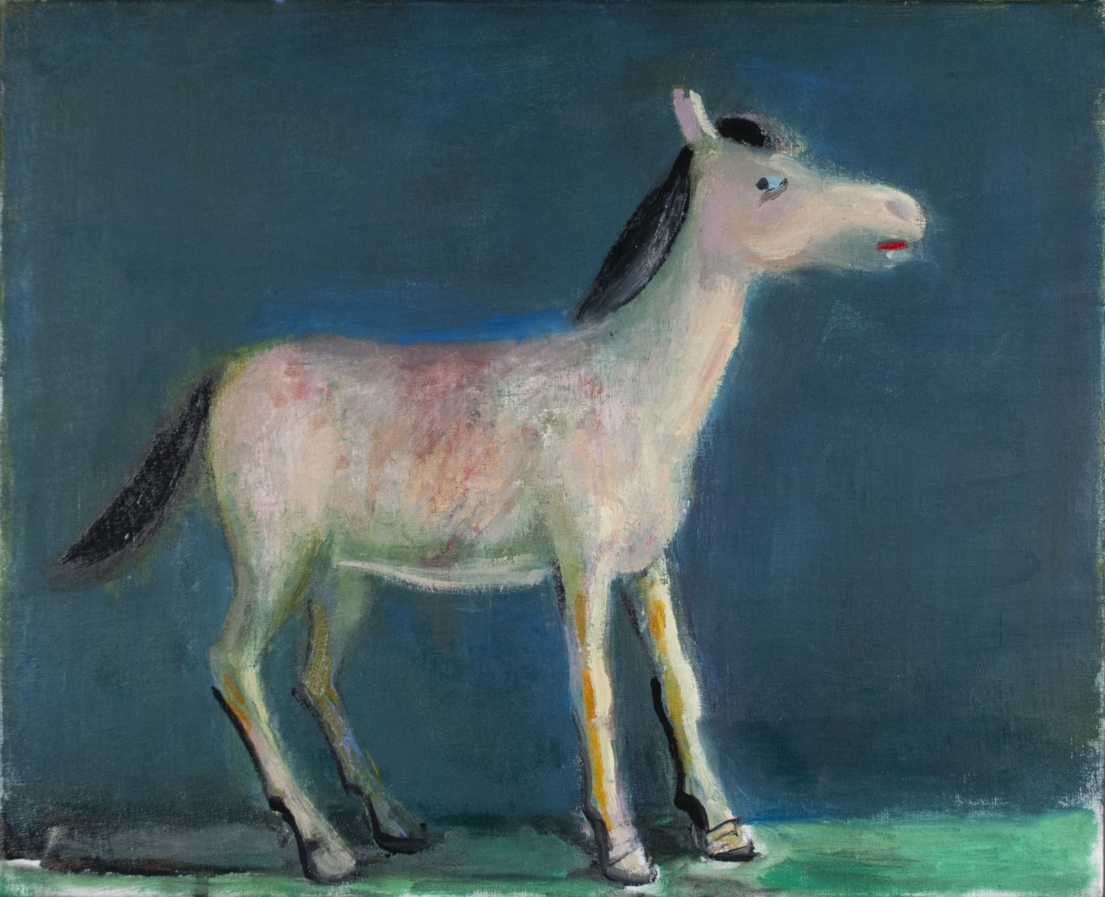 Original oil painting Pink Horse V6 by Charles Williams NEAC PRWS at Linden Hall Studio Deal Kent Two Studios Deal High Street Kent Contemporary Art Gallery