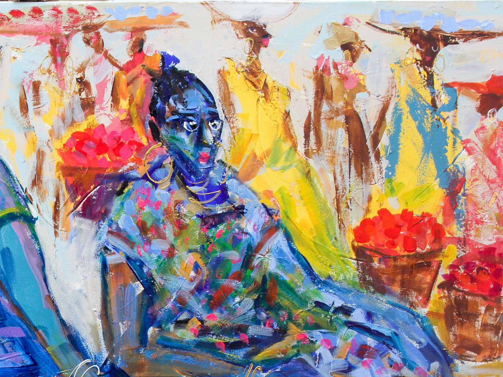 Larry Otoo, Palm Fruits and Mangoes, 2020