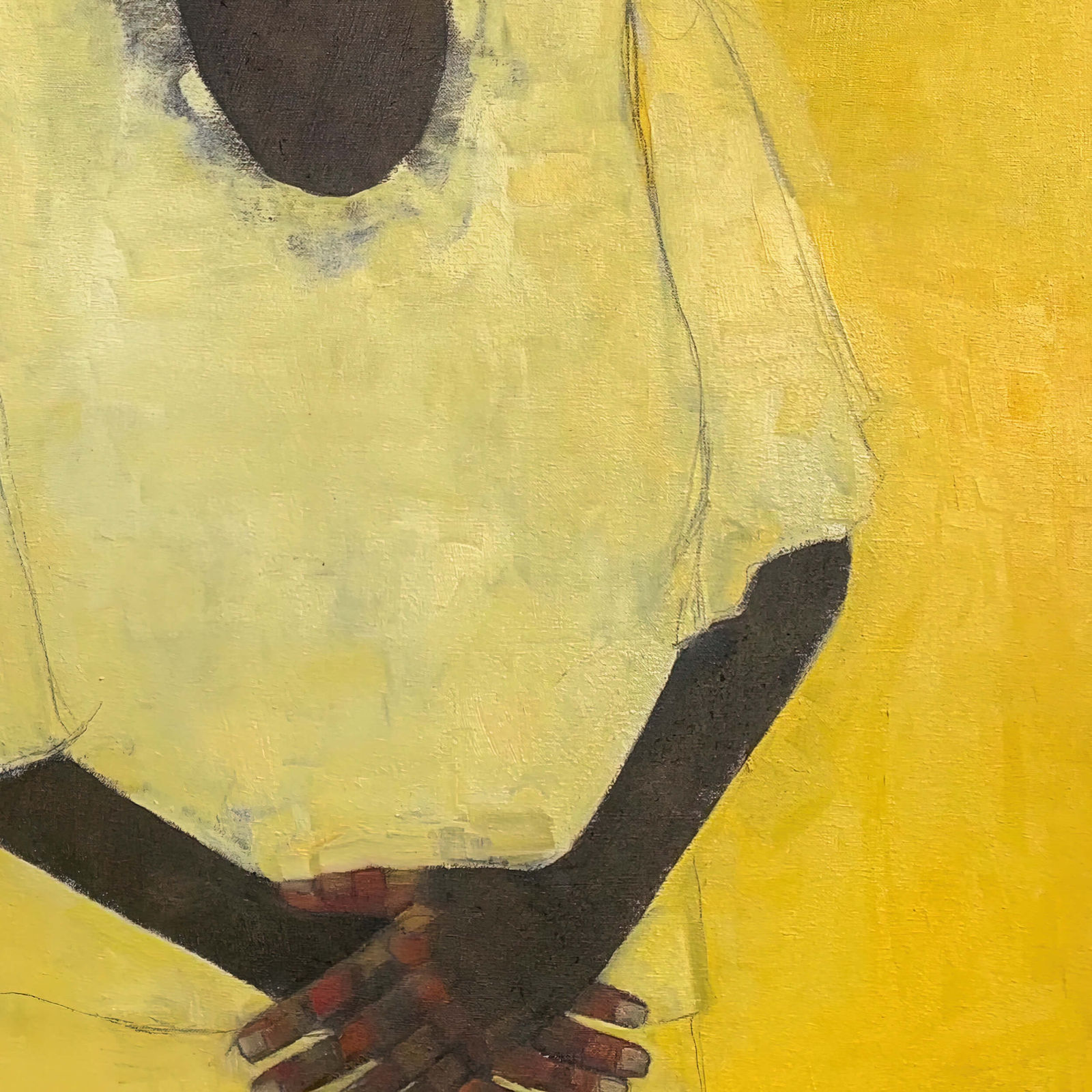 Olivia Mae Pendergast, Girl with Aura in Yellow, 2021